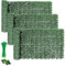 Künstlicher Efeu Hecken Sichtschutz, Ahageek 3 Stück Zaun Sichtschutzgitter mit Blättern Paneele Rolle für Gartenhecken Balkon Außendekoration 100 x 300cm