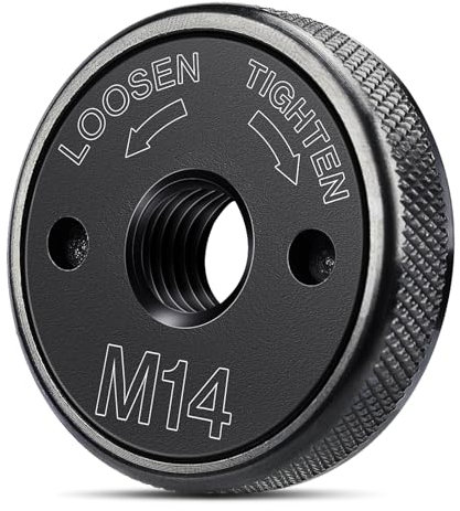 Lytool Schnellspannmutter M14 für Winkelschleifer von AEG, Metabo, Makita, Flex, Black& Decker, Dewalt, Hitachi etc. Schnelles Fixieren und Lösen ohne Werkzeug