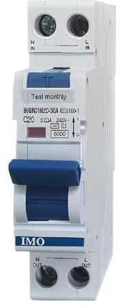 Disjoncteur Différentiel 30ma 25a - Type Ac - 6ka - Courbe C - 1p+n - 1 Module - Imo