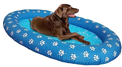 zuousxbs Aufblasbarer Hunde-Schwimmkörper für Welpen, Sommer, lustiges Schwimmparty-Spiel, große Schwimmkörper für See, Fluss, Pool