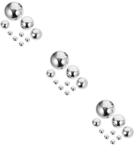 BESPORTBLE 3 Ensembles Demi-sphères Réfléchissantes De Jardin Boule D'observation Extérieure Boule À Facettes Arc-en-Ciel Boule De Décoration Réfléchissante Demi-sphères Miroir 9 Pièces * 3