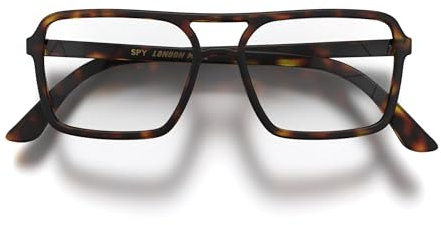 LONDON MOLE® Spy gafas de lectura | Cool lectores de piloto en forma de cuadrado | Unisex para hombres y mujeres | Bisagras de primavera