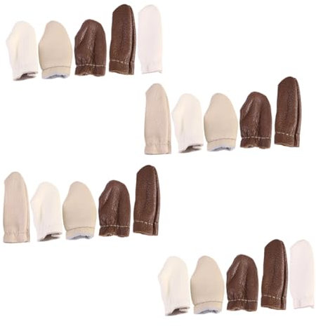 TOKIDNY 60piezas De Dedos De Cuero Para Coser Funda Práctica Para Dedos Aleatorios Protección Para Manos Manualidades y