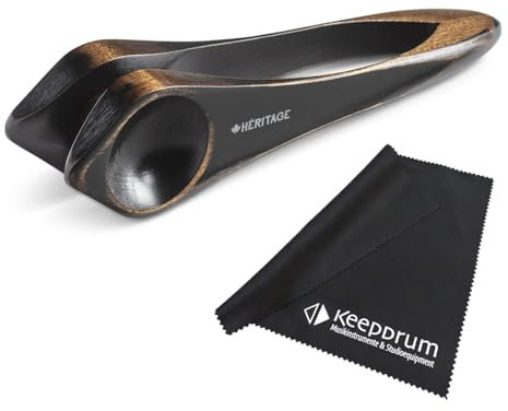 Heritage Musical Spoons Musiklöffel medium Schwarz mit keepdrum Mikrofasertuch