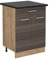Vicco Meuble Cuisine R-Line, Gris Noble, 60cm avec tiroir, PT Anthracite