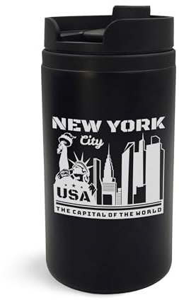 New York City USA Capitale of The World Mug de voyage isotherme Tasse à café