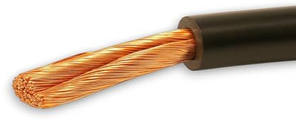 Red & Black Battery/Starter/Welding Flexible PVC Cable Wire 110/170/345 Amp 16mm 25mm 35mm by MKGT® (16mm² Black, 4 Meters)