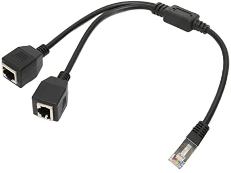 KIMISS RJ45-Ethernet-Splitterkabel, 1 Stecker auf 2 Buchsen, Cat5-Splitter für Router und Modem, Effiziente Datenübertragung, Anti-Interferenz-Design, Netzwerk-Sharing-Lösung