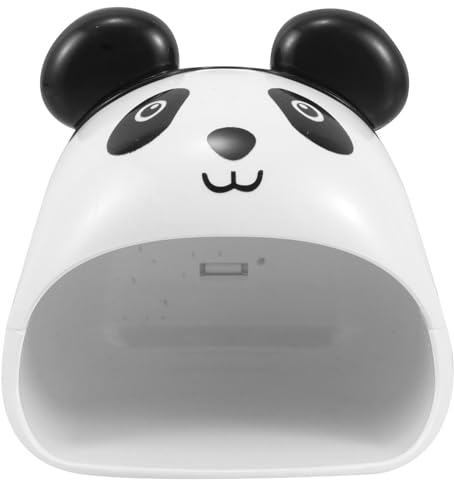 Healeved USB Mini Nail Lamp Portable Gel Polish Dryer Cute Panda Handheld Nail Blue Light for Finger Use