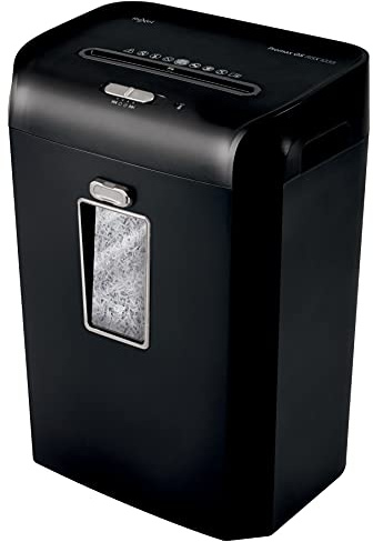 Rexel Promax Manual Strip Cut Shredder, For Small Office Use (Up To 10 Users), 15 Sheet Capacity, 35L Removable Bin, Extended Run Time, Black, Promax RSS1535, 2100880A