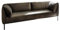 KAWOLA Megasofa 3-Sitzer Sofa Carry, Stoffsofa in Oliv-Grün, Modernes Wohnlandschaft Relaxsofa 226x76x89cm B/H/T, Industrie-Look Metallfüße, Couch Groß
