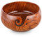 Wooden Yarn Bowl, Wood Knitting Bowl Wool Holder 15x8cm Wool Bowl Prevent Tangles, Crochet Bowl for Yarn Wood Crochet Yarn Bowl for DIY Knitting Accessories Kit Crochet Yarn Holder for Knitting