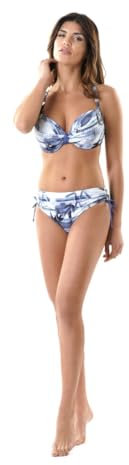 DAVID Bikini con Coppa Foderata con Ferretto e Slip Midi con culisse. Disponibile in Coppe differenziate Fino alla D