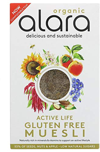 Alara Gluten Free Active Life Organic Muesli 250g-6 Pack
