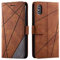 SONWO Case for iPhone X/iPhone Xs Case, Premium Leather Flip Wallet Case Magnetic Closure Card Slots Kickstand Phone Case for iPhone X/iPhone Xs, Brown