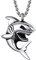 PROSTEEL Shark Tooth Necklace for Men Stainless Steel Shark Jewelry Men Fish Charm Cool Necklace