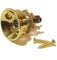 Telecaster electric guitar jack socket and plate in gold