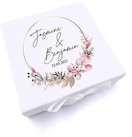 ukgiftstoreonline Personalised Keepsake Box Wedding Memory box Gift (Large)