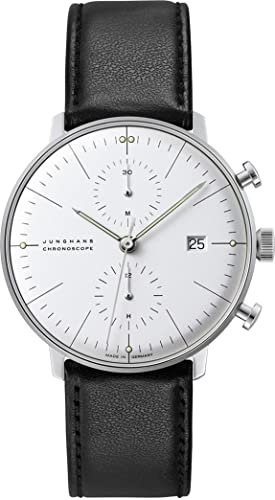 JUNGHANS max Bill Chronoscope Herrenuhr mit Saphirglas 027/4600.02