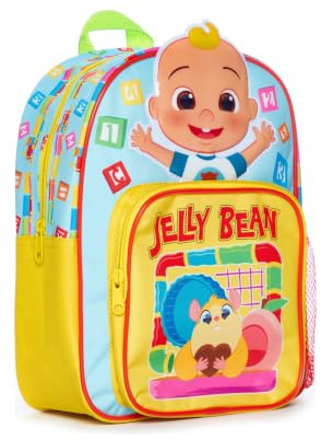 CoComelon Jelly Bean Kinder-Rucksack, Blau / Gelb