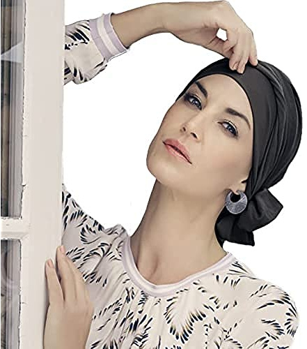 Christine Headwear Women's B.b. Beatrice Turban With Ribbons Headband, Steel Grey, One Size EU, Steel Grey, 1 stück (1er Pack)