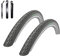 2 x Schwalbe Road Cruiser Fahrradreifen K-Guard Decke Schwarz Reflex 37-622 (28 x 1,40) inkl. 3 Reifenheber