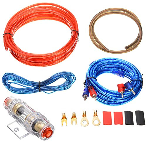 Foreverup Kit Cavi Installazione Amplificatore, 1500W 10GA Kit Cavi Amplificatore Auto, Kit Cavi Subwoofer Auto, per Amplificatori di Potenza Audio per Auto