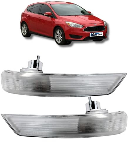 BIAREN Door Wing Mirror Indicator Lens Set Right And Left Clear For Ford Focus Mk2 Mk3 Mondeo Mk4 1538488 1538489