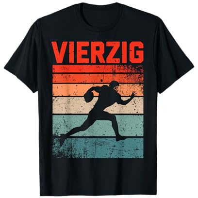 40. Geburtstag American Football Fan Spieler 40 Jahre Mann T-Shirt