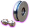 DECO FER FORGE- Roue Galet de Portail Coulissant avec Rainure Gorge V - DFF19012A Roulette Portail avec Boulon à Visser - Roue Ø 100 mm- Roulette Charge Lourde Capacite 380 kg- Porte coulissante