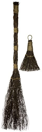 Cinnamon Scented Brooms Combo - 6 Mini Broom and 36 Large Broom - Halloween Decoration