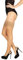 BANANALU 20 Den halterlose Strümpfe Spitzenbund 9 cm Blumenmuster sexy Overkniestrümpfe Flirt 20 Daino 4XL