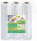 KitchenBoss Vakuumbeutel Lebensmittel Vakumierfolienrollen Vakumiererbeutel Vakuumierfolie：Vakuumierbeutel Folienrollen für Vakuumierer Und Sous Vide BPA-Frei Einschweissbeutel 28x500cm 3 Rollen