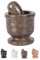 Exquisite Marble Mortar and Pestle Set - Your Ultimate Kitchen Essential for Grinding Spices, Making Guacamole, Salsa, Pesto, and Crushing Pills (Oval Shape (2.5) (Oceanic, 2.5)
