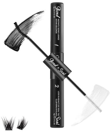 Lash Bond and Seal, Individual Lash Glue for Clusters,Cluster Lashes Glue for DIY Eyelash Extensions Adhesive Strong Hold 48-72 Hours Waterproof