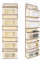 Minicoco 5-Tier Over Door Storage Organiser with Transparent Window Back of Door Storage for Winter Hats Gloves Scarves Plush Toys Nappies Organiser 5-Tier hanging over the door storage (Light Beige)