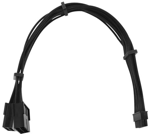 YINETTECH Câble d'extension pour Carte Graphique 12 Broches vers Double Connecteur GPU 8 Broches Compatible avec RTX série 3000 Cartes Graphiques PCIE 3060 ti 3070 3080 FE Founders Edition Noir