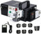 TEmkin 3-in-1-Anschluss-Crimpzange, Abisolier- und Schneid-Crimper, 0,25–10 mm² elektrische Kabelanschluss-Crimpzange mit 7 Crimpeinsätzen und Pedal