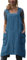 Hawholm Japanische Schürze, Kittel, Baumwolle, Schürze mit Taschen, Übergröße, Schürzen für Damen, Dunkelblau, X-Large