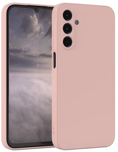 EAZY CASE - Silikonhülle für Samsung Galaxy A15 Hülle Silikon Case Altrosa weich stoßfeste Handyhülle Galaxy A15 Schutzhülle mit Kameraschutz Dünn Premium Schutz Cover Phone Bumper in Pastell Rosa