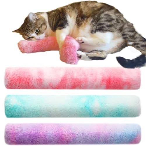 Coogime 3 Stück Katzenspielzeug, Katzenminze Katzenkissen, weiches und langlebiges Spielzeug für Katzen, interaktives Katzen-Kicker-Spielzeug