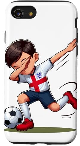 iPhone SE (2020) / 7 / 8 British Boy Dab England Football Soccer Spirit Case