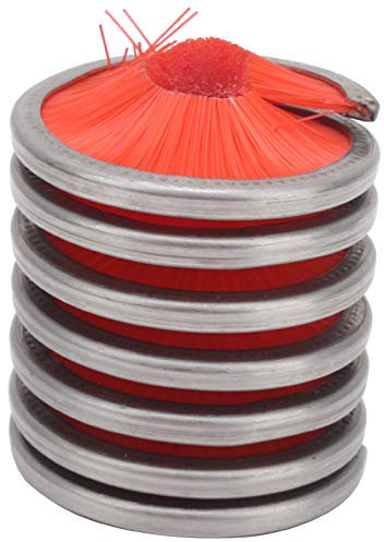 MUNEFE Climbing Rope Brush, Nylon Stainless Steel Climbing Rope Cleaner, Climbing Rope All Round Cleaner Brush for 8 to 13Mm Rope Size