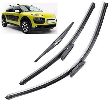 FHBPCPP 1 Paire de Balais Avant d'Essuie Glace Plats, Compatible pour Citroen C4 Cactus 2014-2018, Essuie-Glace Plat d'origine de Haute Performance