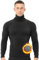 Zueauns Thermo Langarmshirt Herren Thermounterwäsche Oberteile Rollkragenshirt Baselayer Herren Thermoshirt Langarm Unterziehshirt Slim Fit Innenfleece Skiunterwäsche Warm Unterwäsche Männer Winter