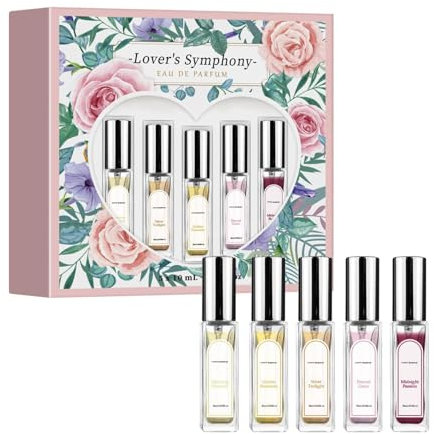 5 Stück Pheromone Parfum Woman, Mini Parfüm Set, Parfum Miniaturen-Set, Eau de Parfums Miniatures Total, Ecdf Pheromon Parfüm Frauen, Parfüms öl für Kompakt und Tragbar