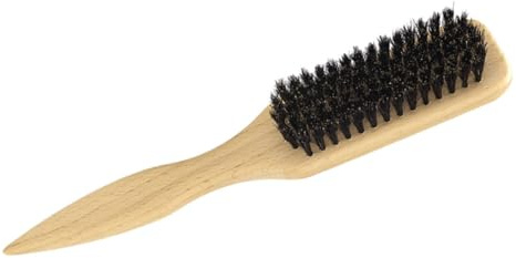 SAFIGLE Bartbürste aus Holz mit Bartkamm für Männer Weiche Borsten für Empfindliche Haut Ergonomischer Griff für Komfortable Pflege Geeignet für Täglichen Gebrauch