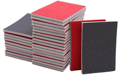 30 Stück Schleifschwämme 400 Körnung Handschleifblöcke Nass und Trocken Schleifpads Weich und Flexibles Schleifpapier für Holz Metal Farbe Möbel Trockenbau Autokarosseriereparatur