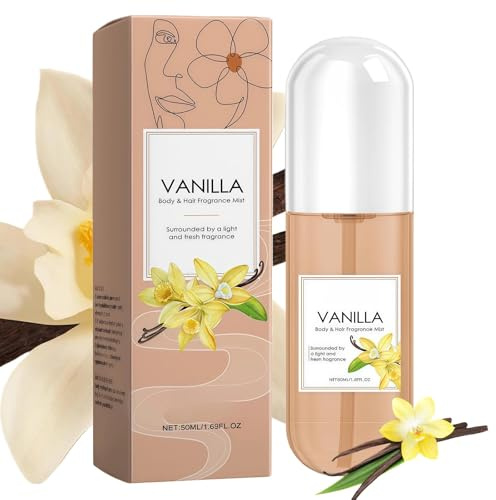 Vanilla Perfume-Vanilla Body Spray for Women, Long-Lasting Fragrance Mist, Light Scent for Skin and Hair Care, All-Day Freshness, Suitable for Daily Use, 1PCS