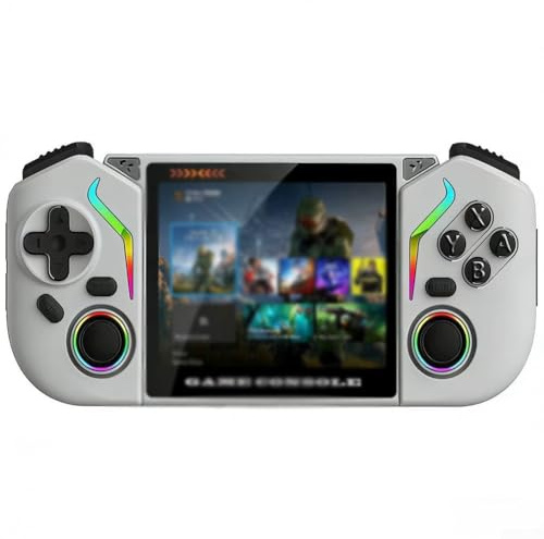 X95pro, console di gioco portatile retrò con display IPS da 3,5 pollici, oltre 20000 giochi classici, per sistema Android 9.0, 3000 mAh, memoria espandibile fino a 256 GB, nero (grigio)